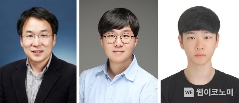 (왼쪽부터) KAIST 전기및전자공학부 한동수 교수, 임휘준 박사, 예준철 박사과정. / 2024.09.19 (출처: KAIST)