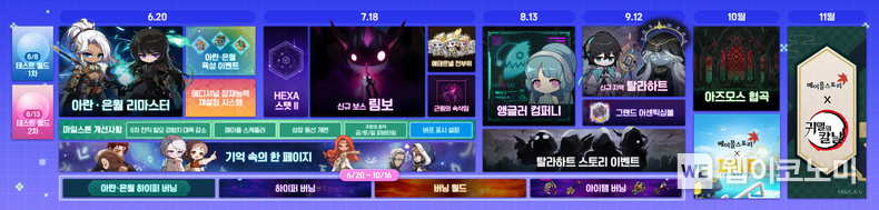 ‘메이플스토리’ 2024년 하반기 업데이트 로드맵 / 2024.09.30 (출처: 넥슨)