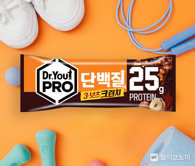 오리온 닥터유PRO 단백질바 3넛츠크런치 제품 이미지 / 2024.10.14 출처: 오리온)
