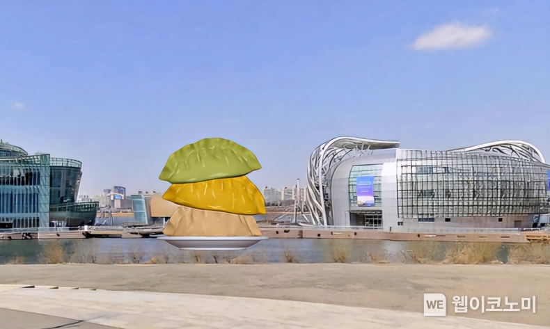 식사이론 세빛섬 이벤트 대형 만두 조형물 조감도 / 2024.10.18 (출처: 롯데웰푸드)