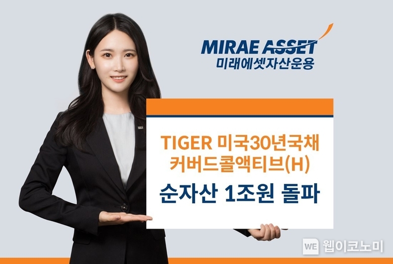 TIGER 미국30년국채커버드콜액티브 1조 돌파 / 2024.10.31 (출처: 미래에셋자산운용)