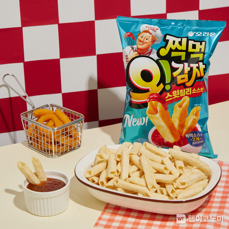 오리온 ‘찍먹 오!감자 스윗칠리소스맛’ 제품 이미지 / 2024.10.31 (출처: 오리온)
