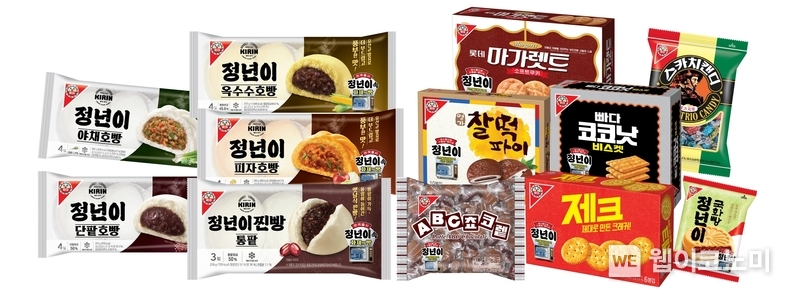 롯데웰푸드 ‘정년이 찐빵’과 ‘정년이’ 한정판 제품들 모음 이미지 / 2024.11.01 (출처: 롯데웰푸드)