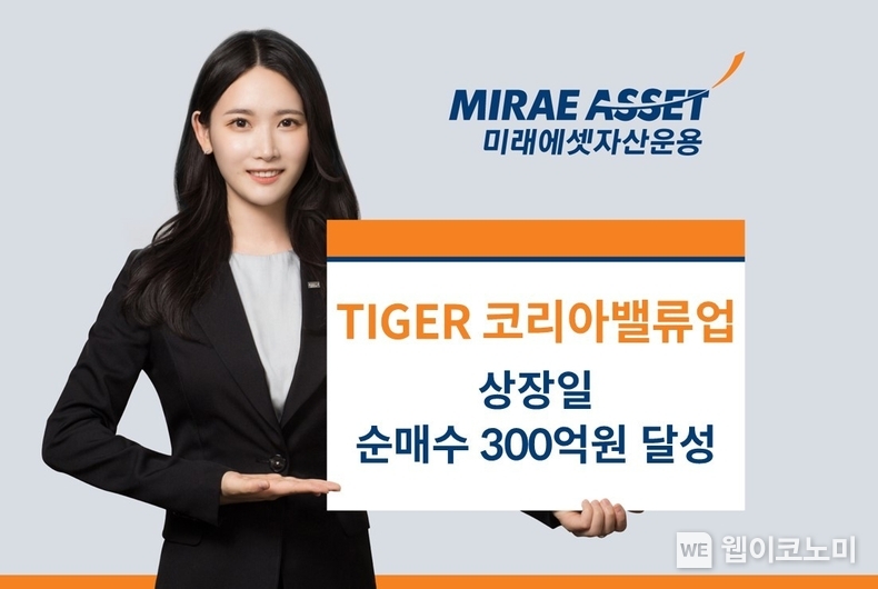 TIGER코리아밸류업 순매수 300억 달성 / 2024.11.05 (출처: 미래에셋자산운용)