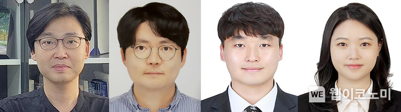 (왼쪽부터) 신소재공학부 이상한 교수, 환경·에너지공학부 주종훈 교수, 신소재공학부 황준범 박사과정생·이정수 석사. / 2024.12.31 (출처: GIST)