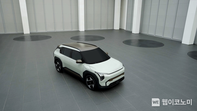 SK케미칼 지속 가능 소재된 기아 'EV3 스터디카' / 2024.12.11 (출처: SK케미칼)
