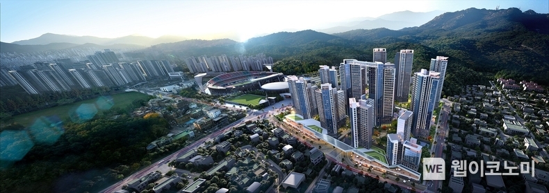  안양 종합운동장 동측 재개발 조감도 / 2024.12.23 (출처: 삼성물산 건설부문)