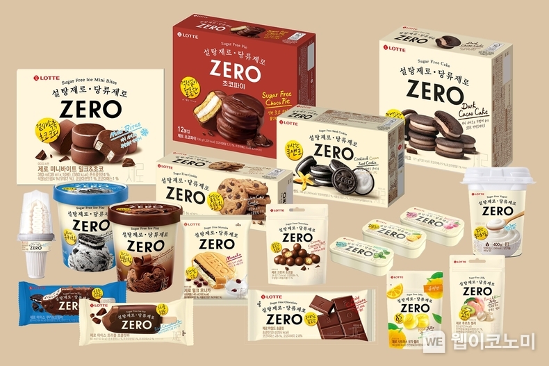 롯데웰푸드 제로(ZERO) 제품 19종 이미지. / 2025.1.14 (출처: 롯데웰푸드)