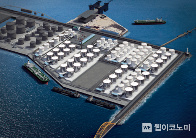 울산항 액체화물 연료 저장시절 조감도. / 2025.1.24 (출처: 한국산업은행)