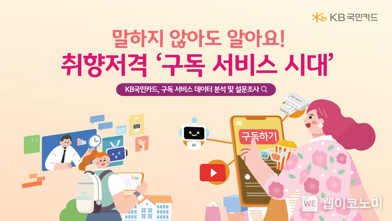 KB국민카드, 구독서비스 소비트렌드 분석 / 2025.02.14 (출처: KB국민카드)