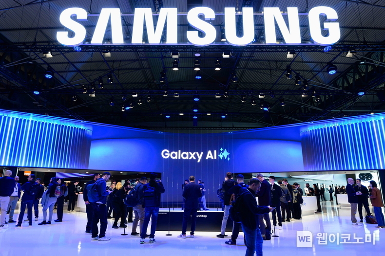 스페인 바르셀로나에서 열린 MWC25의 삼성전자 전시관 전경 / 2025.03.03 (출처: 삼성전자)