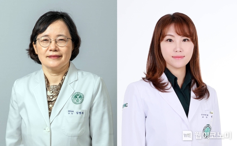 (왼쪽부터)이대목동병원 산부인과 김영주, 박선화 교수. (출처: 이화의료원) / 2025. 06. 27