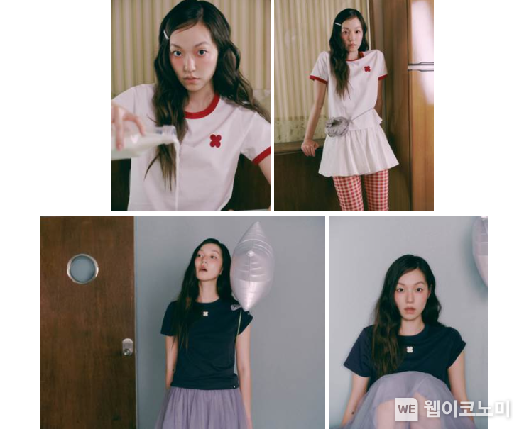 로엠, '드롭드롭드롭'과 협업한 '럭키 글로우(Lucky Glow)' 컬렉션 화보. (출처: 이랜드월드) / 2025. 07. 01