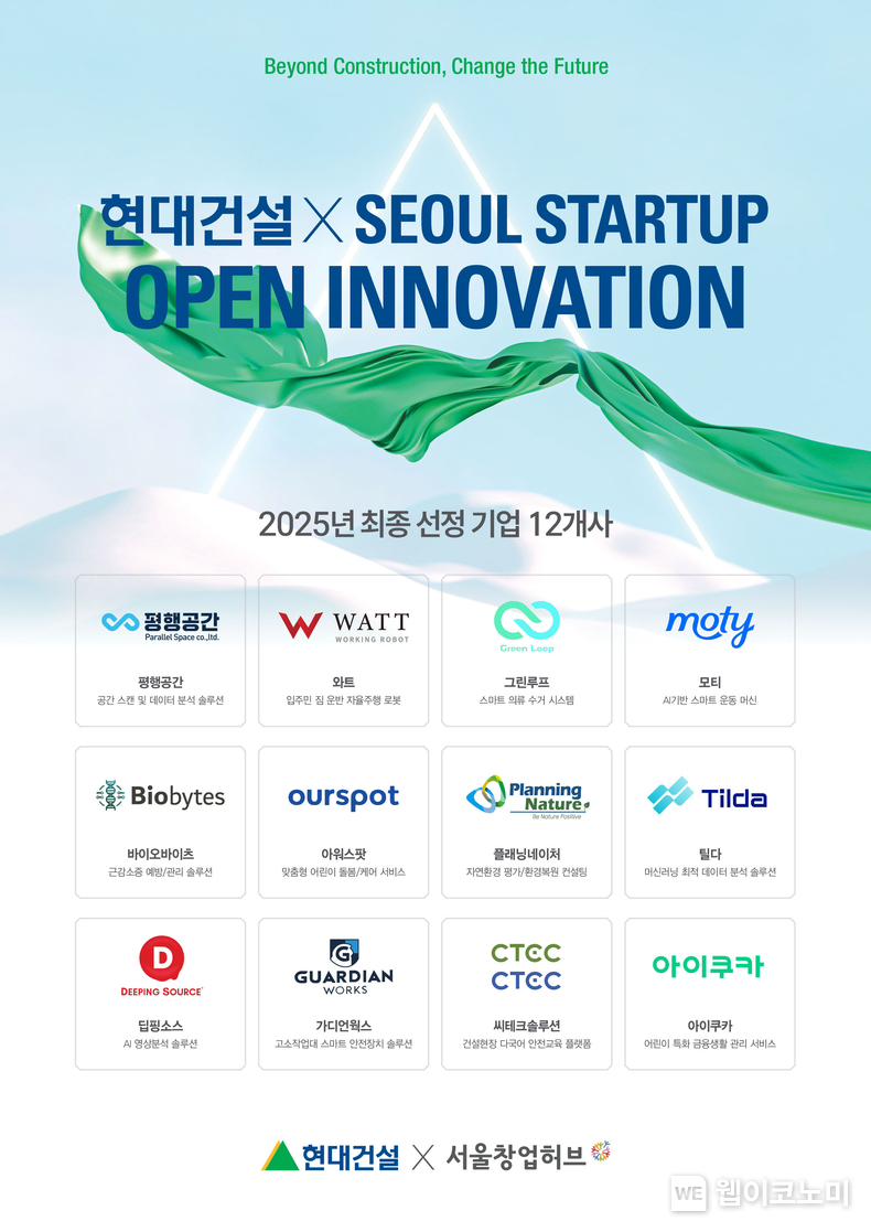 ‘2025 현대건설 x Seoul Startup Open Innovation’ 공모전. (출처: 현대건설) / 2025. 07. 10