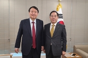 하윤수 교총회장, 윤석열 국민의힘 대선후보 방문‧간담