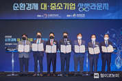 SK루브리컨츠-산업부-폐윤활유 수거ㆍ정제기업, 폐윤활유 재생 원료화 MOU…”폐윤활유 업사이클링 본격화”