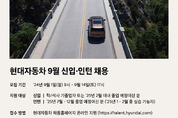 현대차, 9월 신입·인턴 채용 실시