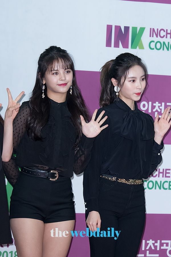 씨엘씨(CLC) 손-엘키, 인천 2018 INK 콘서트 포토월 행사