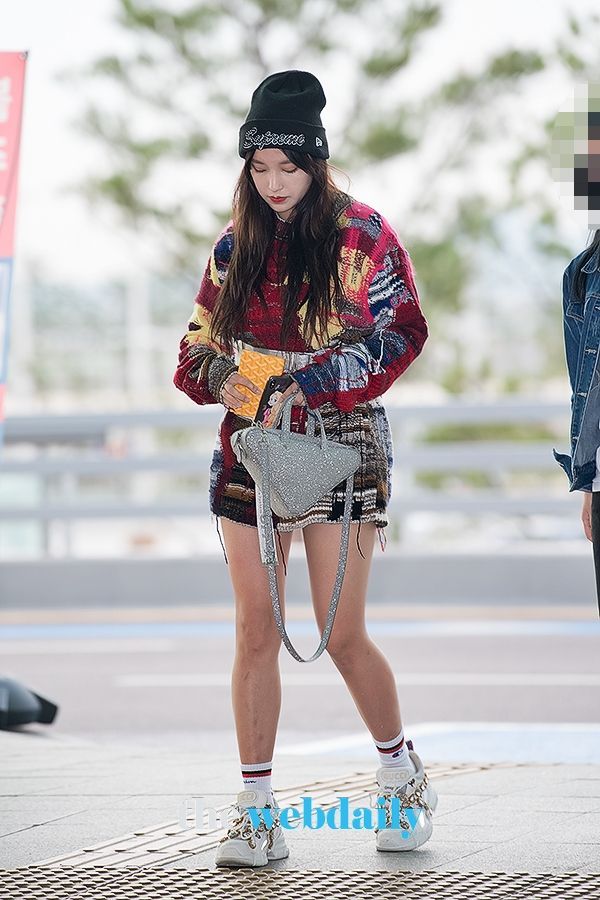 우주소녀 성소, 인천국제공항 출국 현장
