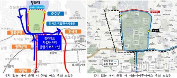 '청와대로 차 없는 거리' 운영