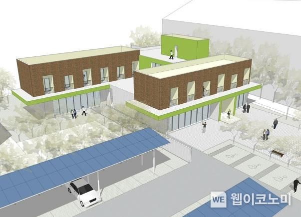 내려받기산인농공단지 청년문화센터 조감도(안)